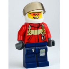 cty278 City Pilot Male, Red Fire Suit with Carabiner